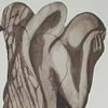 <strong>Ángel de Luto en Movimiento</strong><br>
				Técnica: Intaglio, Agua fuerte y Agua tinta<br>
				Medidas: 29 x 23 cms.<br>
				$80 Dólares
